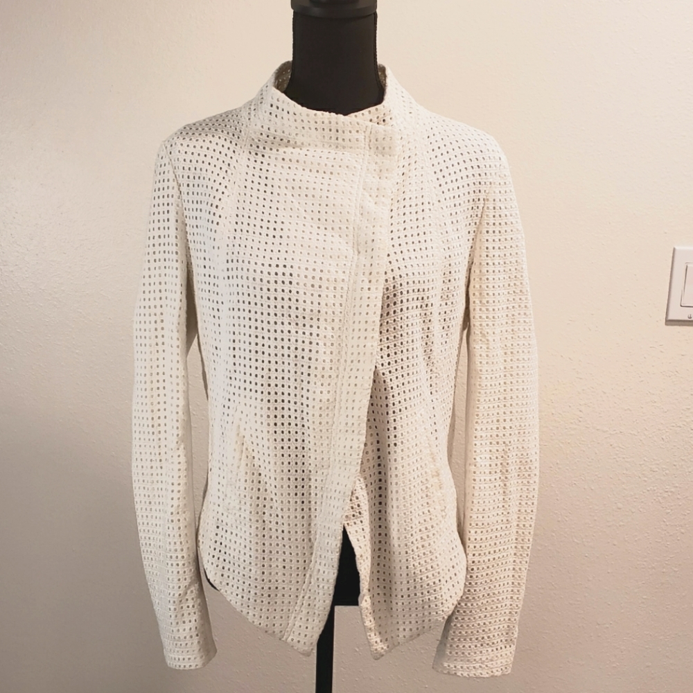 Designer wear white jacket